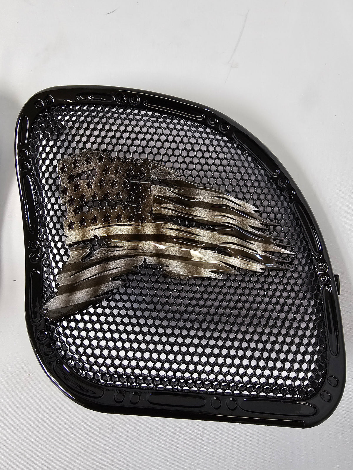 98-2024+ Road Glide 3D tattered flag speakers grill covers set