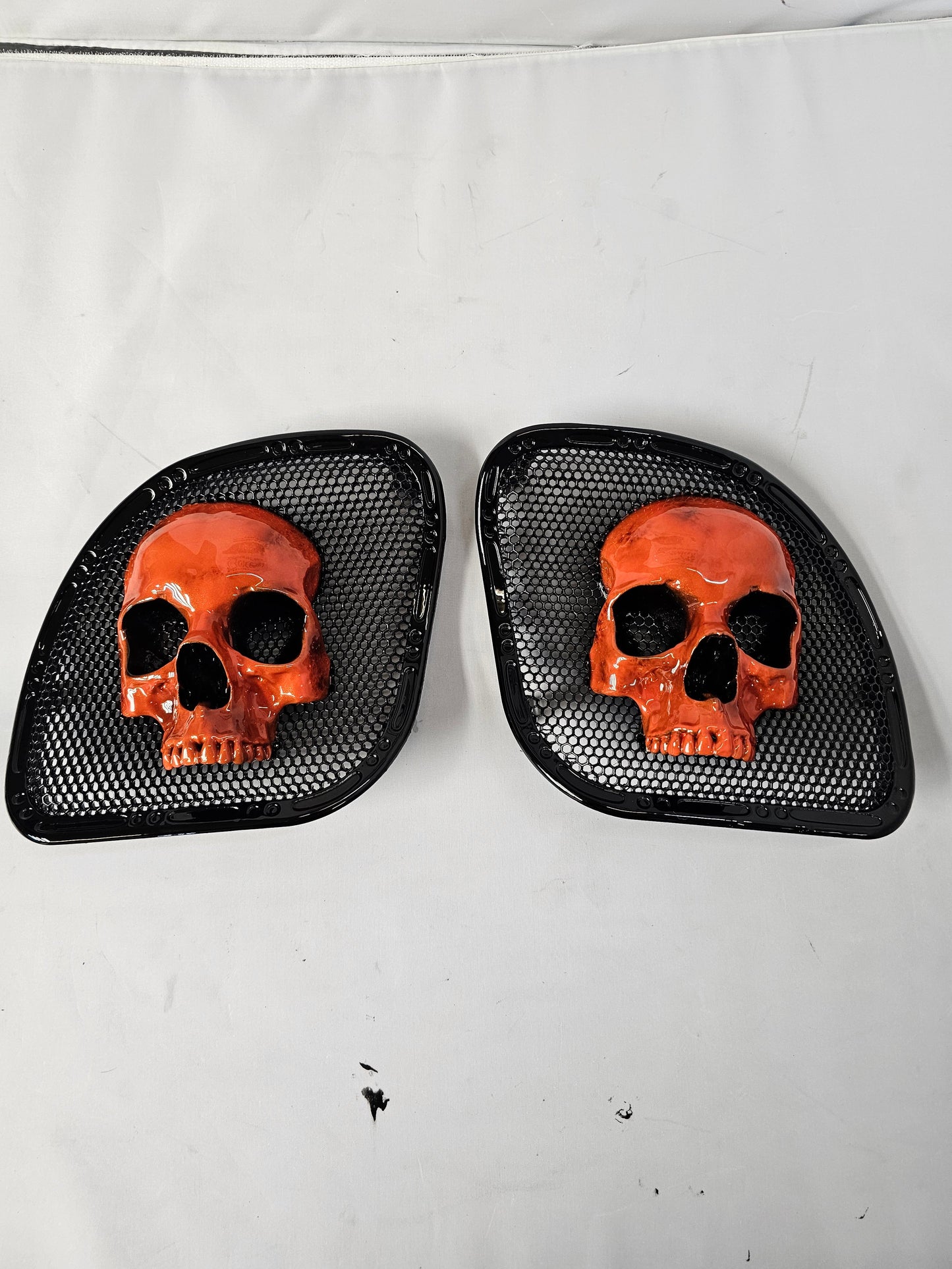 98-2024+ Road Glide 3D Ancient Skull speakers grill covers set