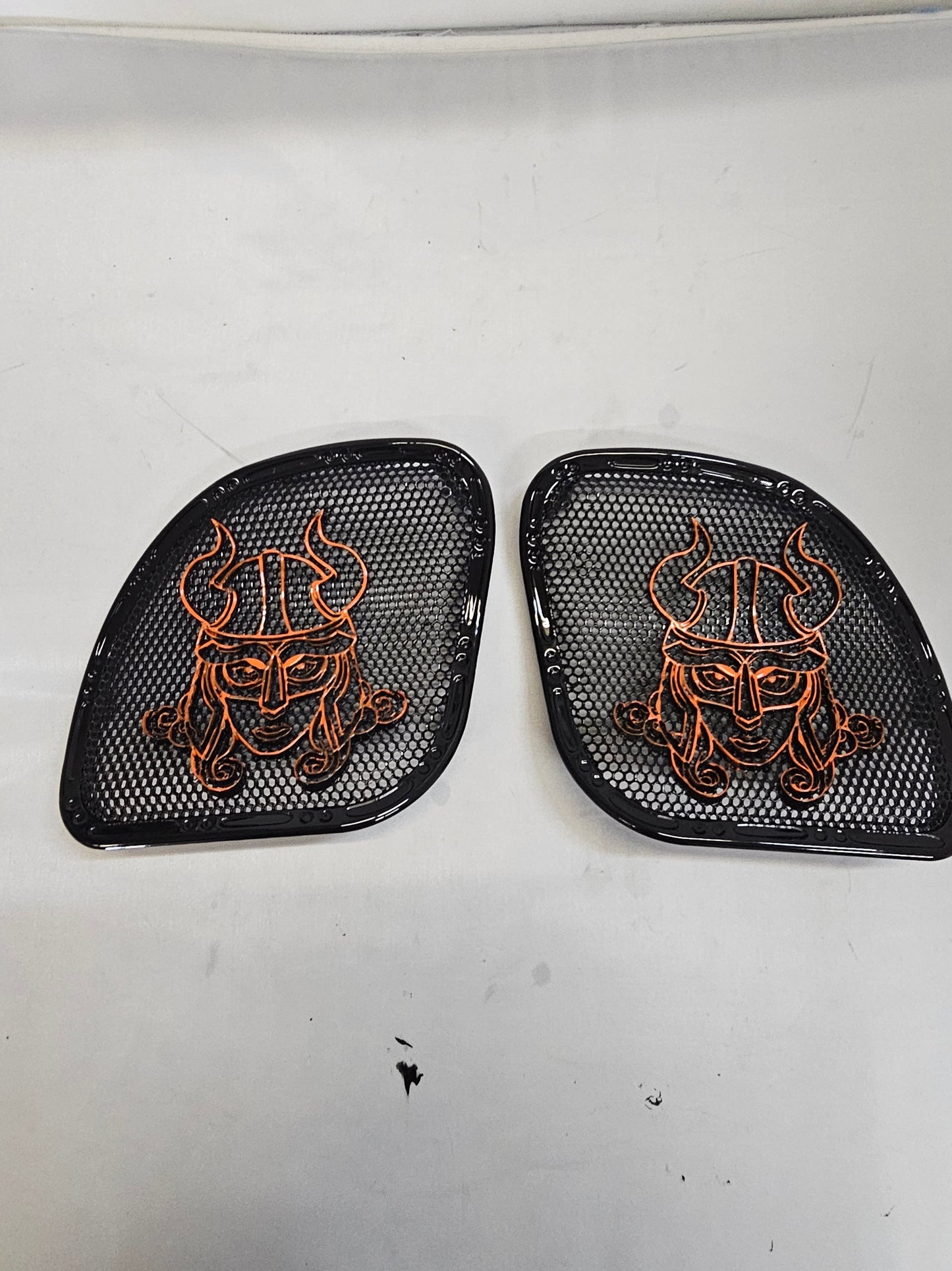 98-2024+ Road Glide 3D Shield Maiden speakers grill covers set