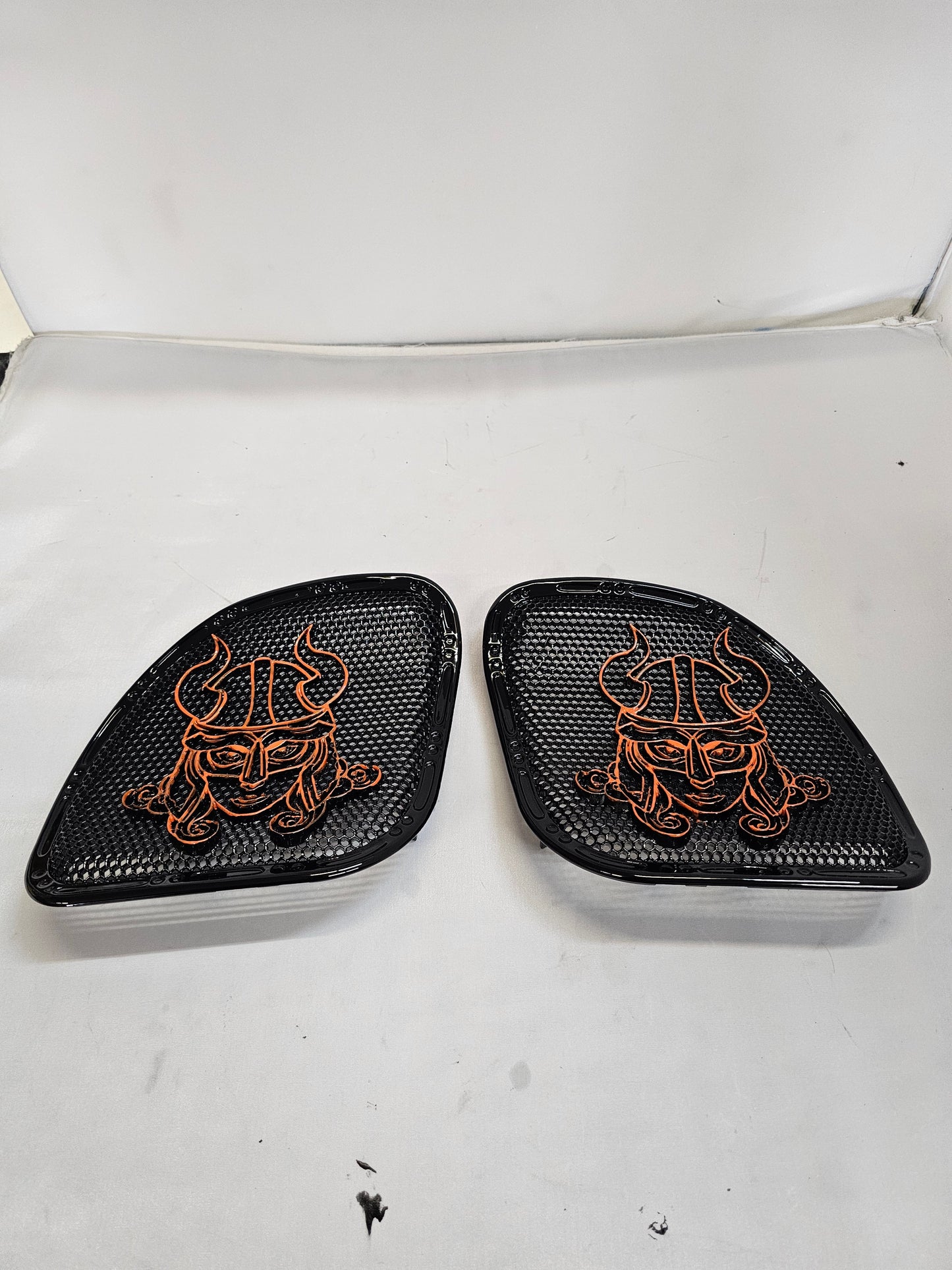 98-2024+ Road Glide 3D Shield Maiden speakers grill covers set