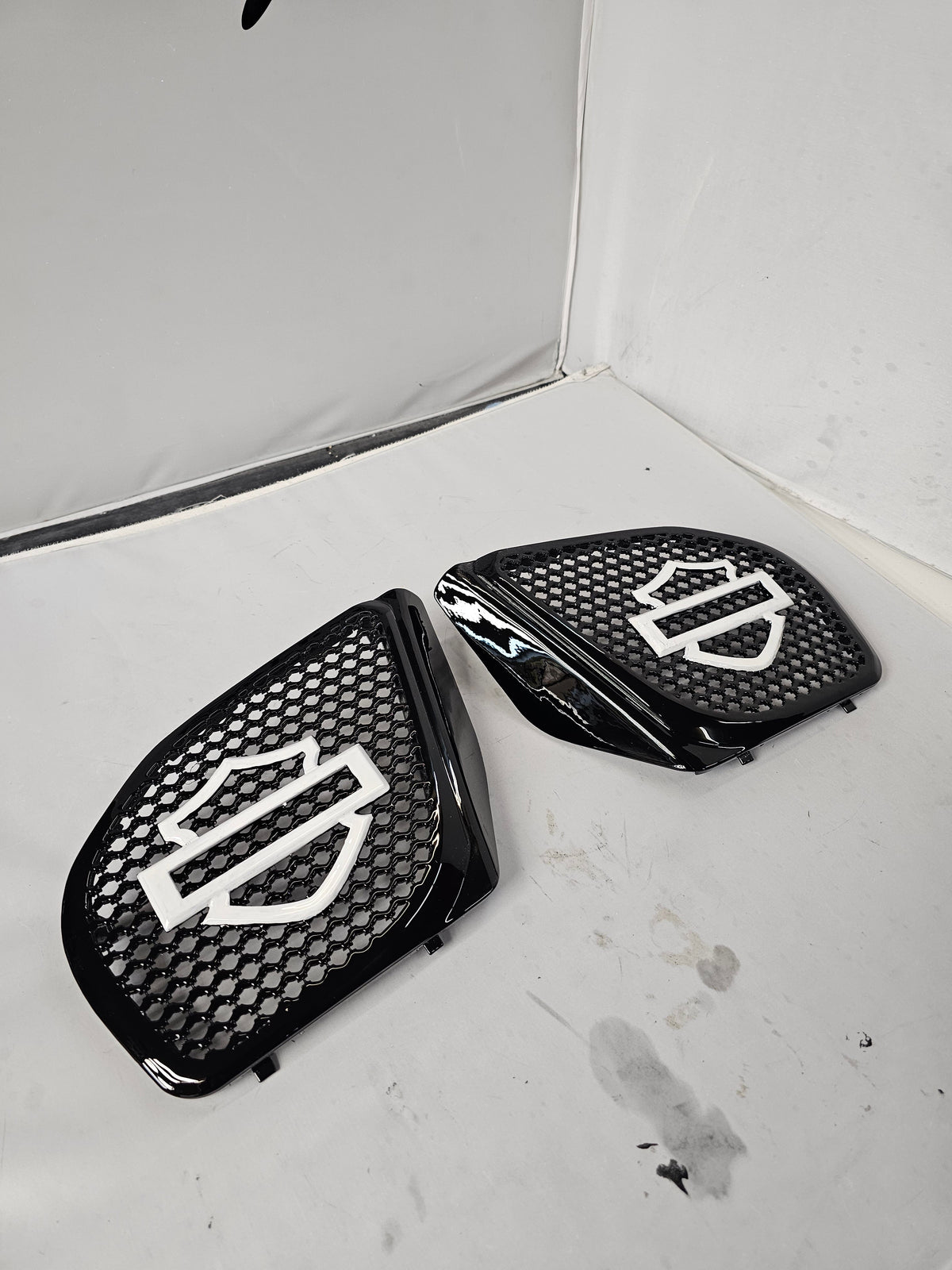 98 to 2024+ Road Glide 3D shield speakers grill covers set