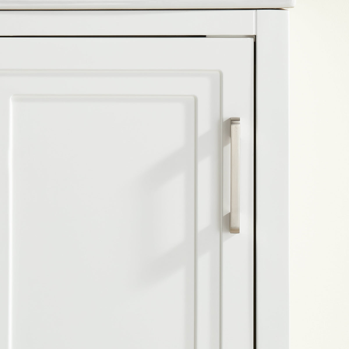 Fully Assembled 18'' Bathroom Vanity with Custom Handles - Solid Wood
