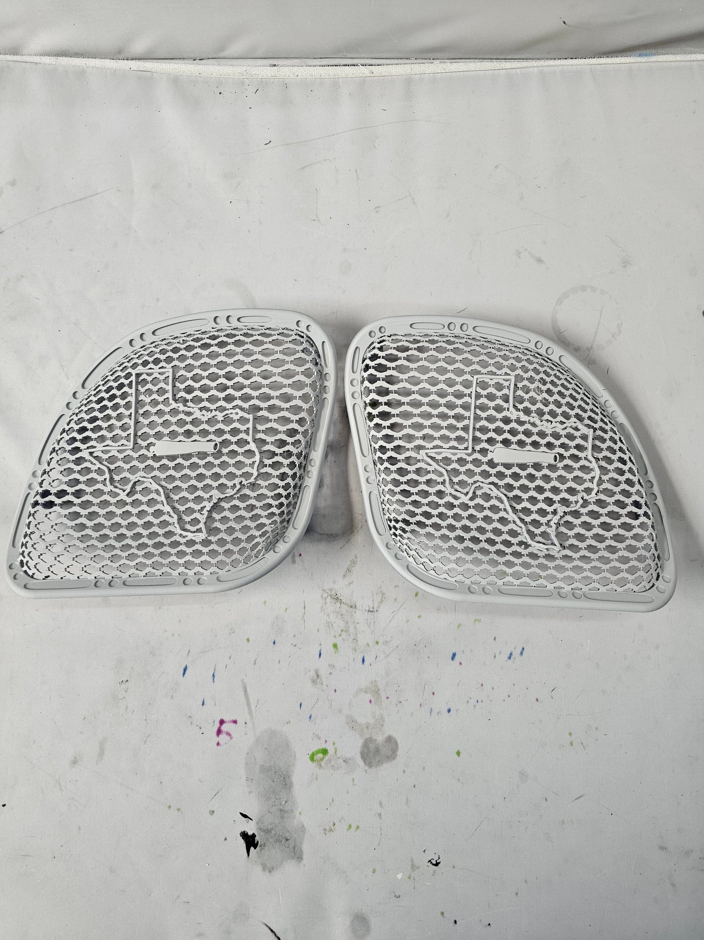 98 to 2024+ Road Glide 3D Texas speakers grill covers set