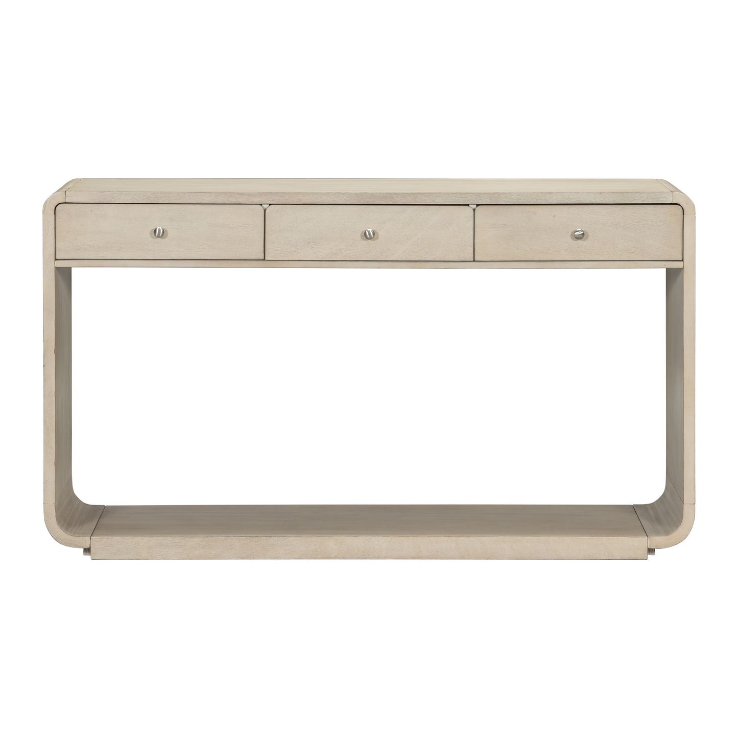 Console Table With 3 Drawers And Display Shelf