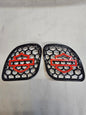 98 to 2024+ Road Glide 3D shield speakers grill covers set