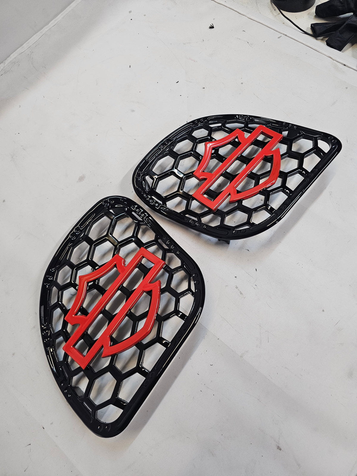 98 to 2024+ Road Glide 3D shield speakers grill covers set