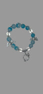Boho Beaded Bracelet With Butterfly Charm