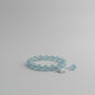 Boho Crackled Glass Blue Beads With Bird Charm