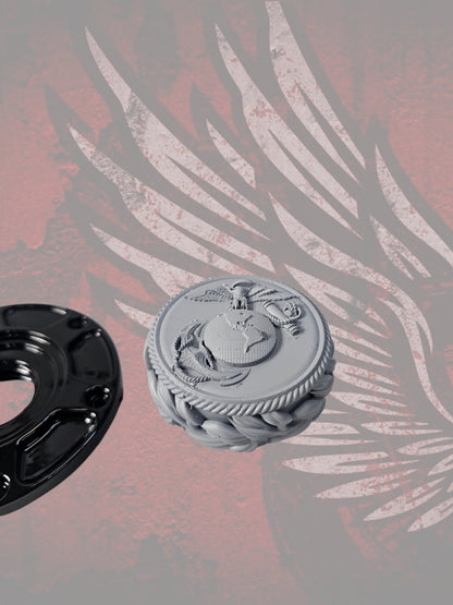 23.5+ USMC themed fuel cap assembly