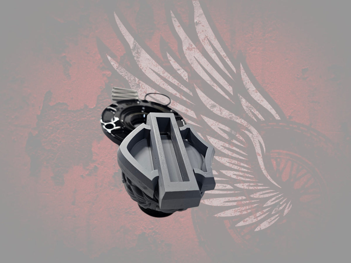 23.5+ Shield themed fuel cap assembly