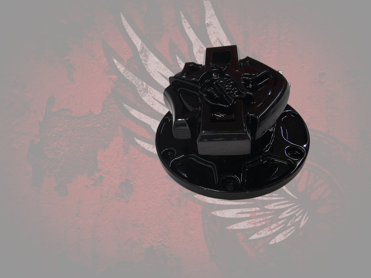 23.5+ Shield themed fuel cap assembly