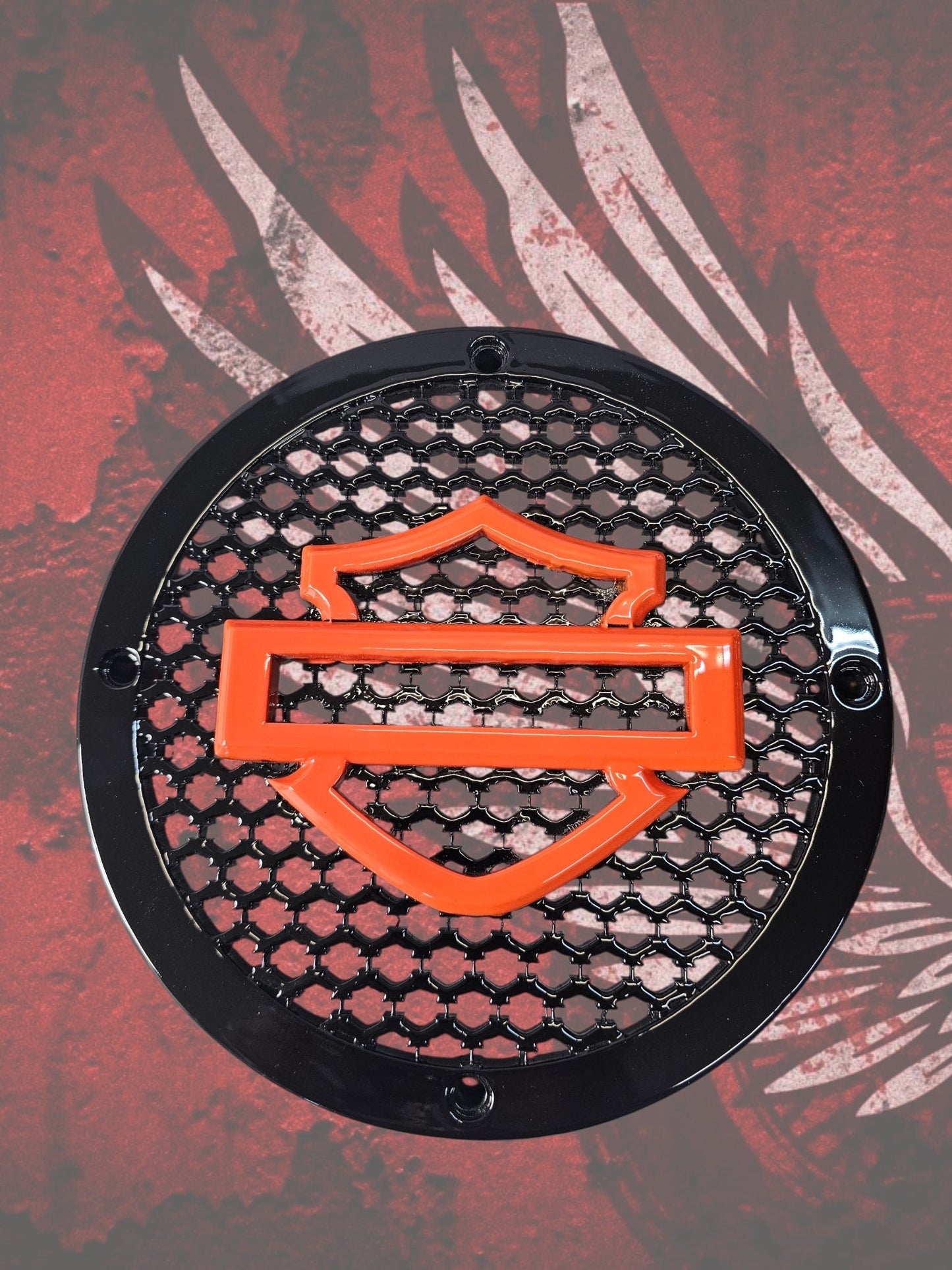 A set of bag shield theme speakers grill covers