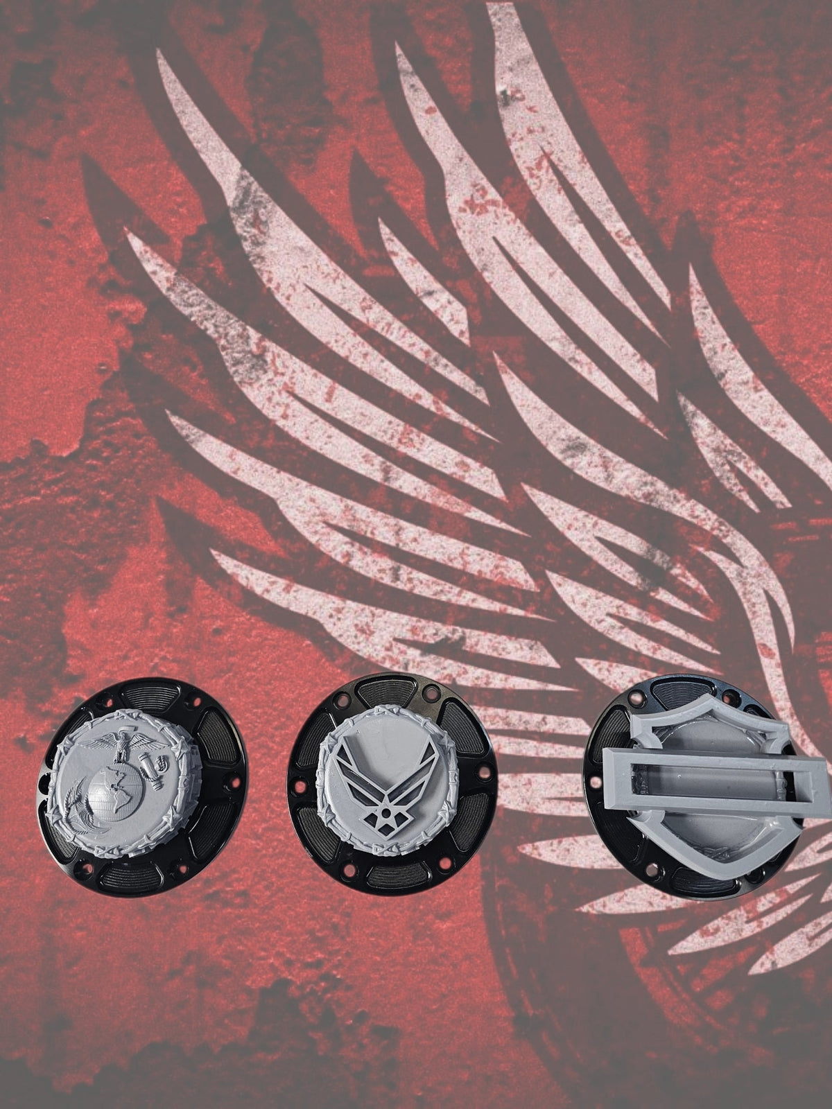 23.5+ Shield themed fuel cap assembly