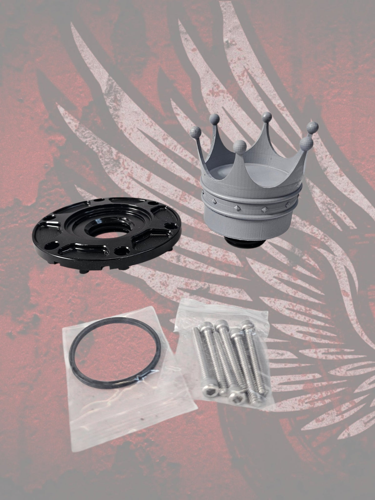23.5+ Crown themed fuel cap assembly