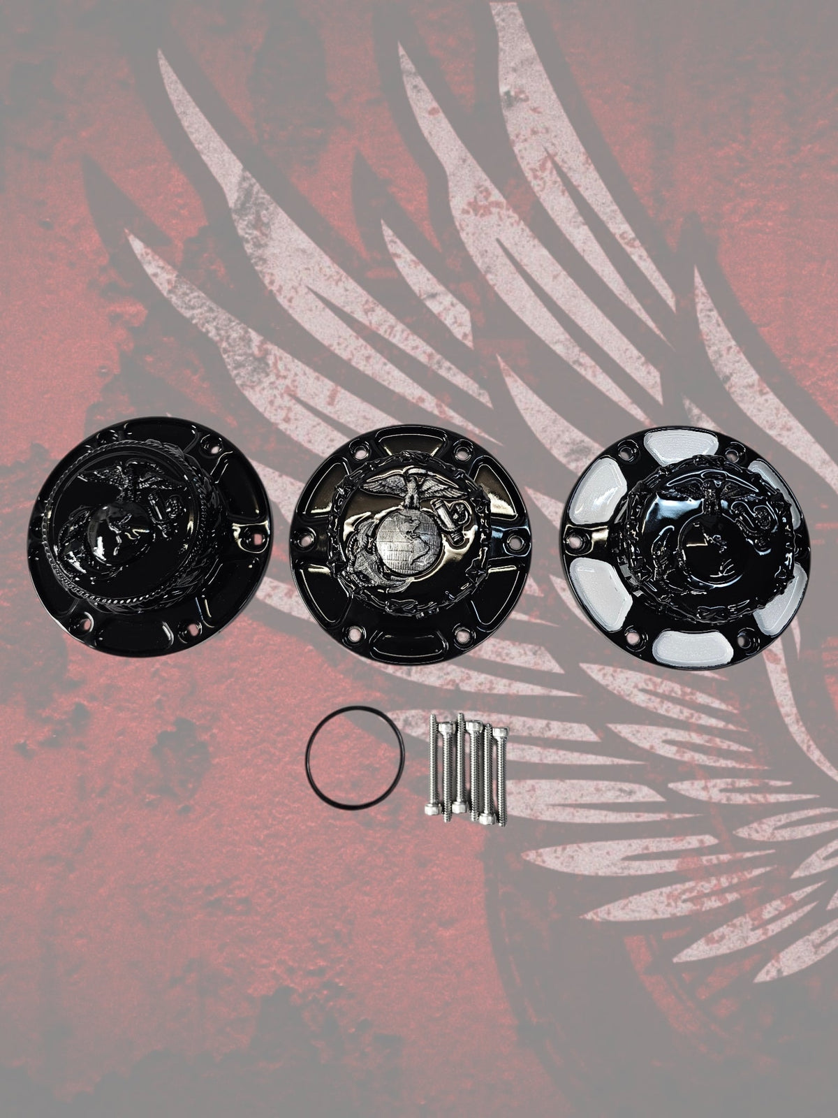 23.5+ USMC themed fuel cap assembly