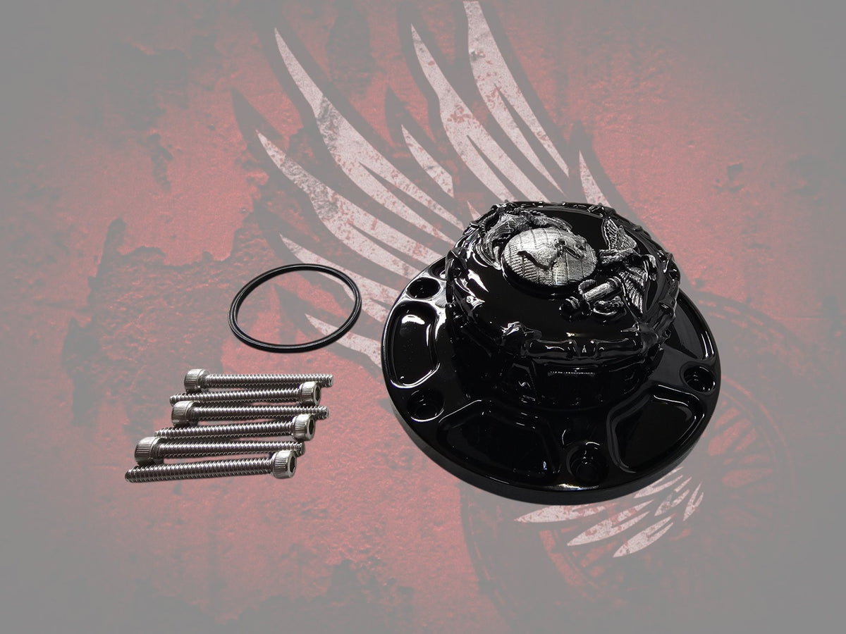 23.5+ USMC themed fuel cap assembly