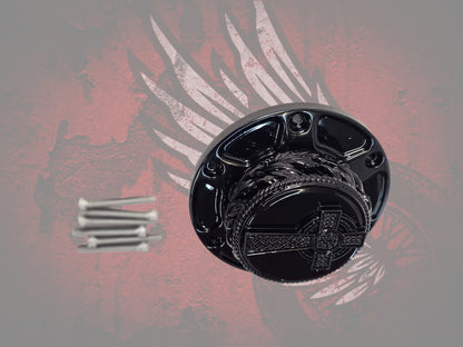 23.5+ Celtic cross themed fuel cap assembly