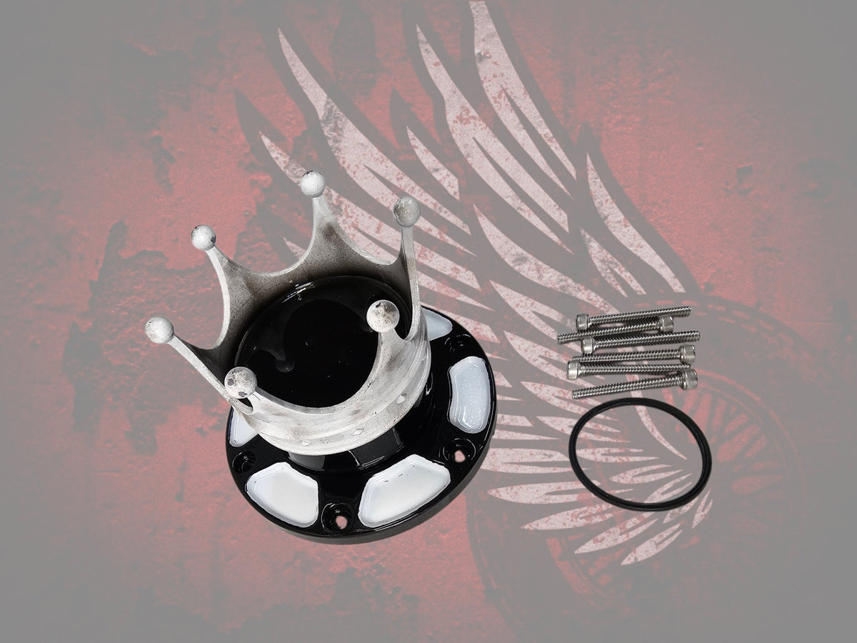 23.5+ Crown themed fuel cap assembly