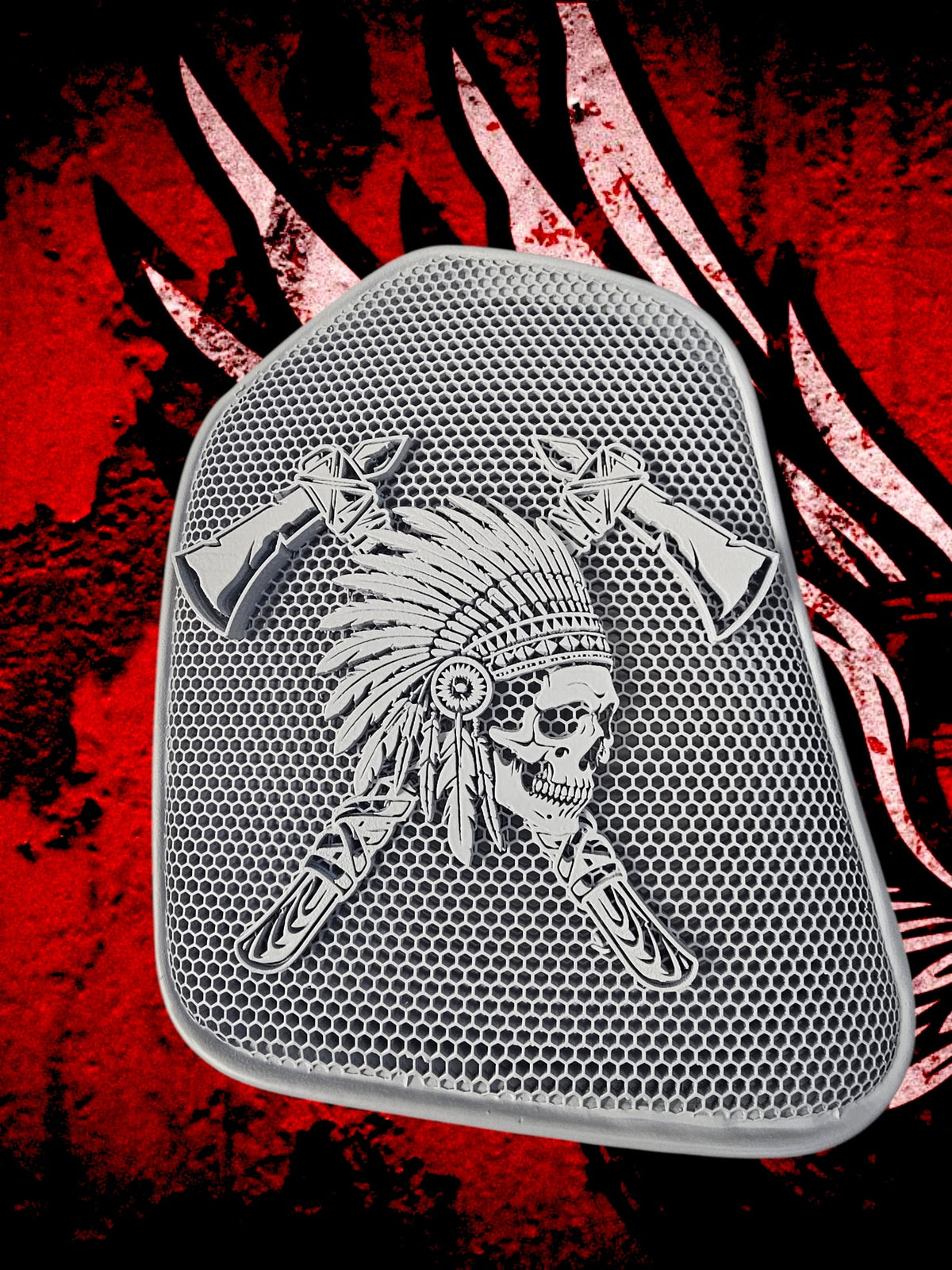 19 to 25+ Indian Challenger warrior themed inner speaker grills set