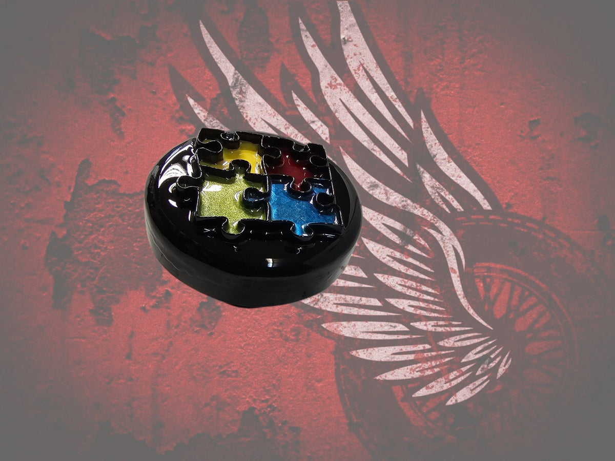 3D autism awareness fuel cap
