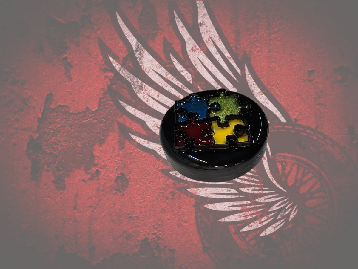 3D autism awareness fuel cap