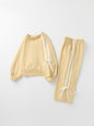 Girls Bow Trim Sweatshirt and Pants Set