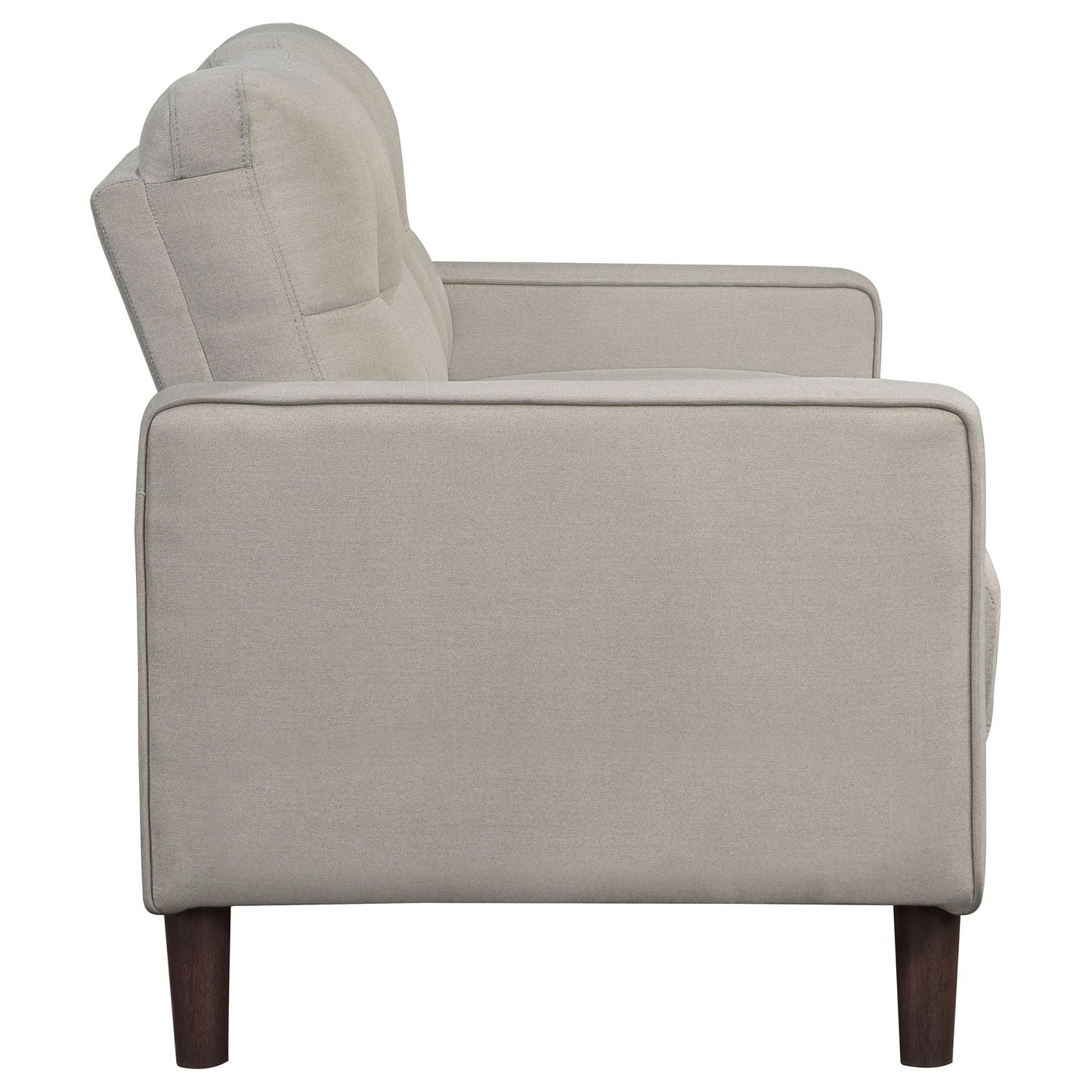 Harvey - 2 Piece Upholstered Tufted Sofa Set - Beige