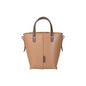 Genuine leather Simple tote bag for women elegant satchel purse antique tone