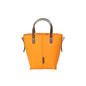 Genuine leather Simple tote bag for women elegant satchel purse antique tone