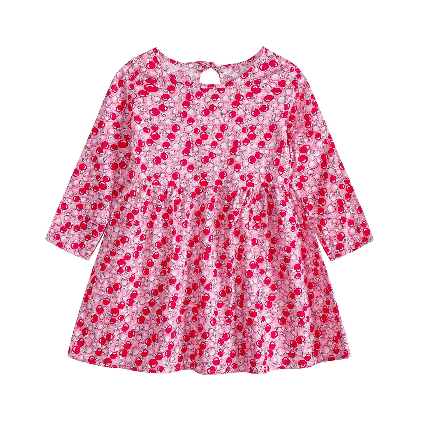 Children's Floral Cotton Long Sleeve Dress
