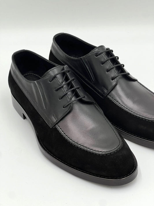 C Collection Leather Oxford - Black