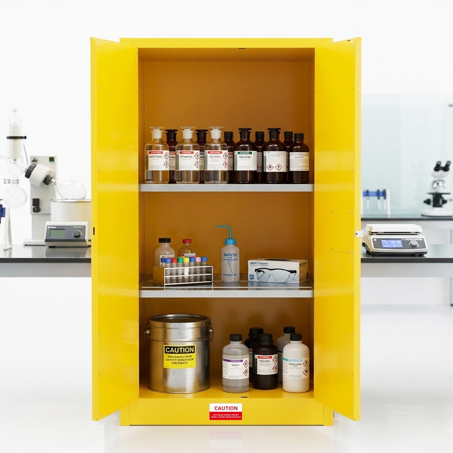 60 Gal Flammable Safety Cabinet, 34"W x 34"D x 65"H