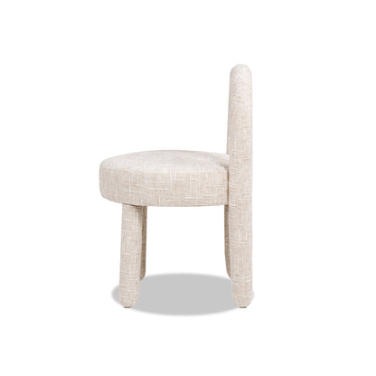 Penny Round Arched Fully Upholstered Dining Side Chair, Set of 2