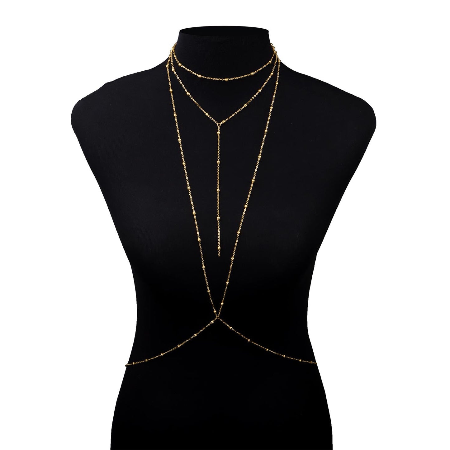 Bikini Bra Body Chains Women Body Round Beads Chain