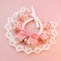 Cats Innocent Series Lace-trimmed Dog Bib