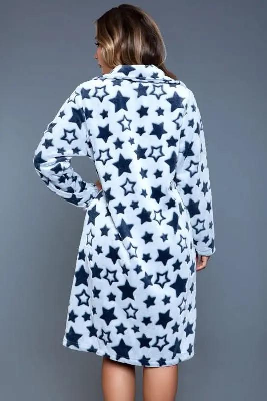 BE WICKED Starry Robe Women's Loungewear L/XL