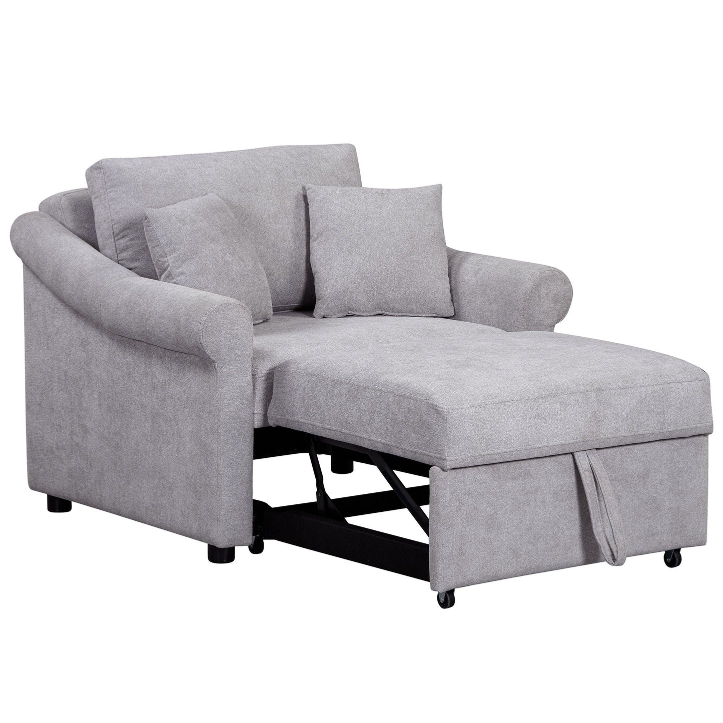Convertible Sleeper Chair With Adjustable Backrest