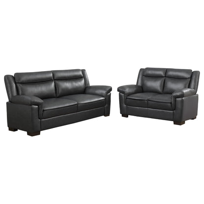 Arabella 2-piece Upholstered Padded Arm Sofa Set Grey