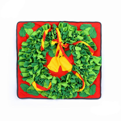 Christmas pet sniffing mat