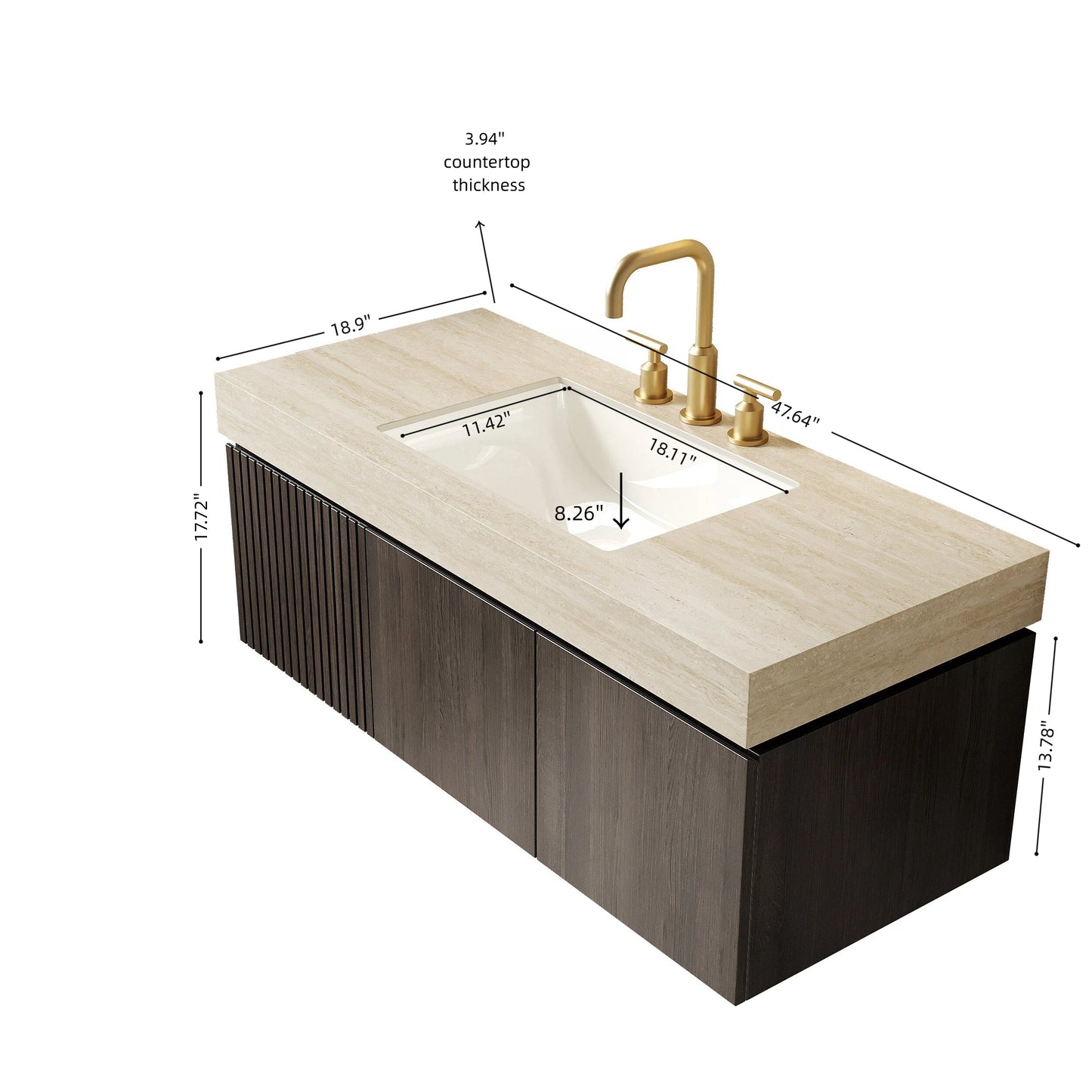 MURI 48" Bathroom Vanity & Sink
