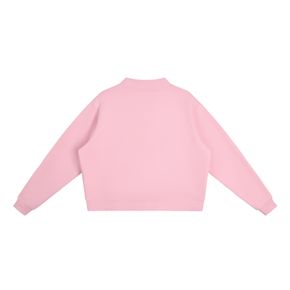 Loki & Ivy Essential Women's Fleece Mock-Neck Crew Sweatshirt