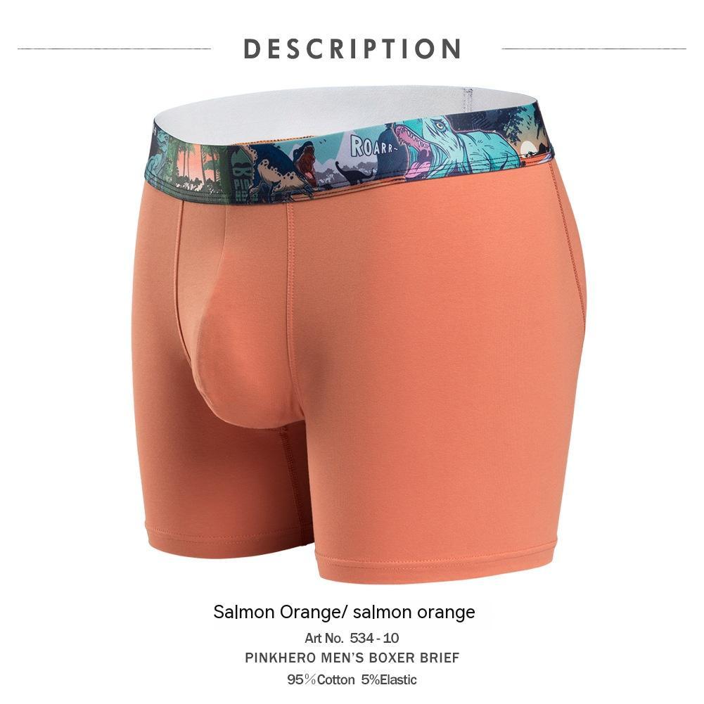 RED Cotton  SPACE ALIENS | Men's Cotton Stretch Cartoon Print Breathable Underwear