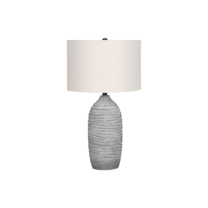 Lighting, Table Lamp, Resin, Modern - Gray / Cream