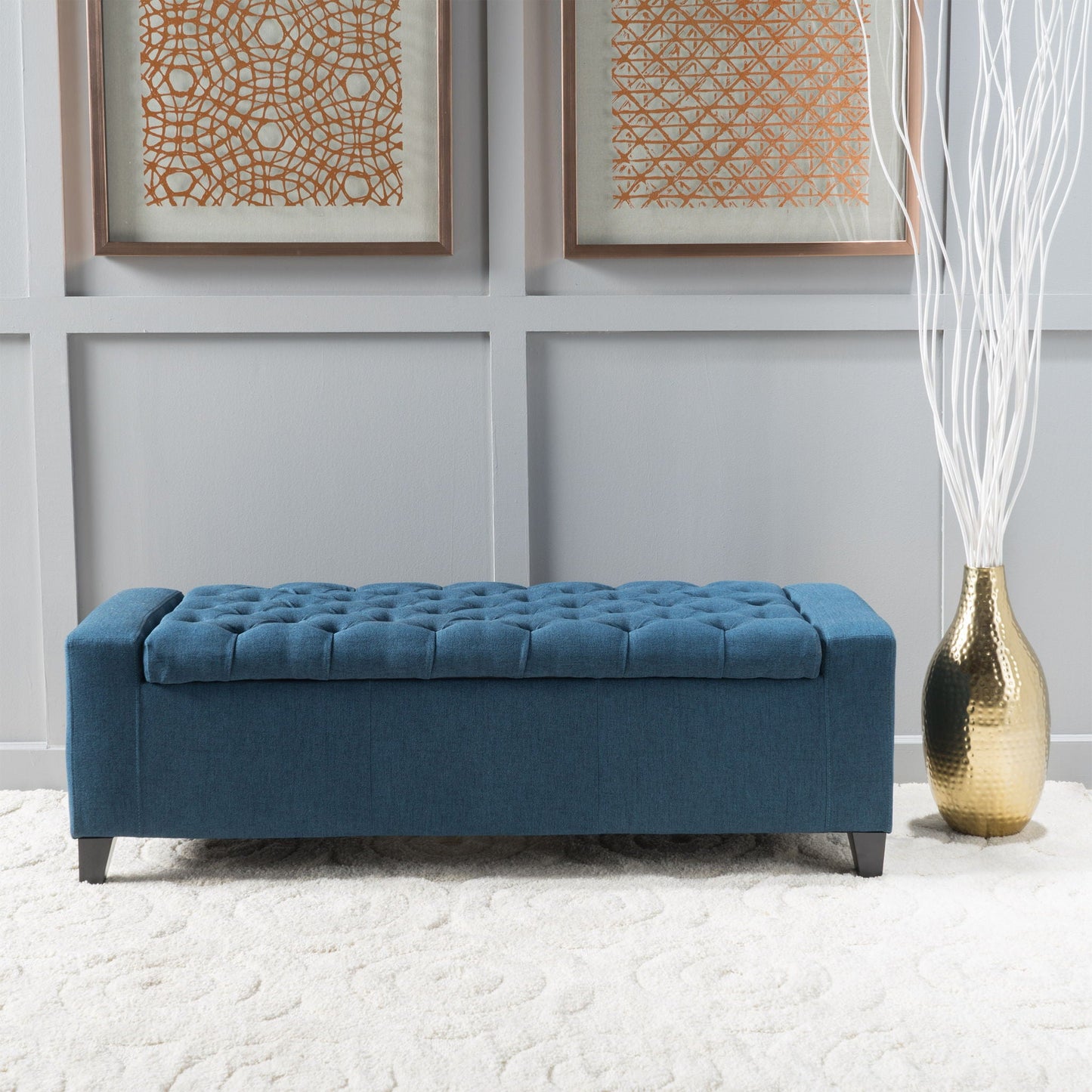 Guernsey Ottoman Storage With Tufted Top