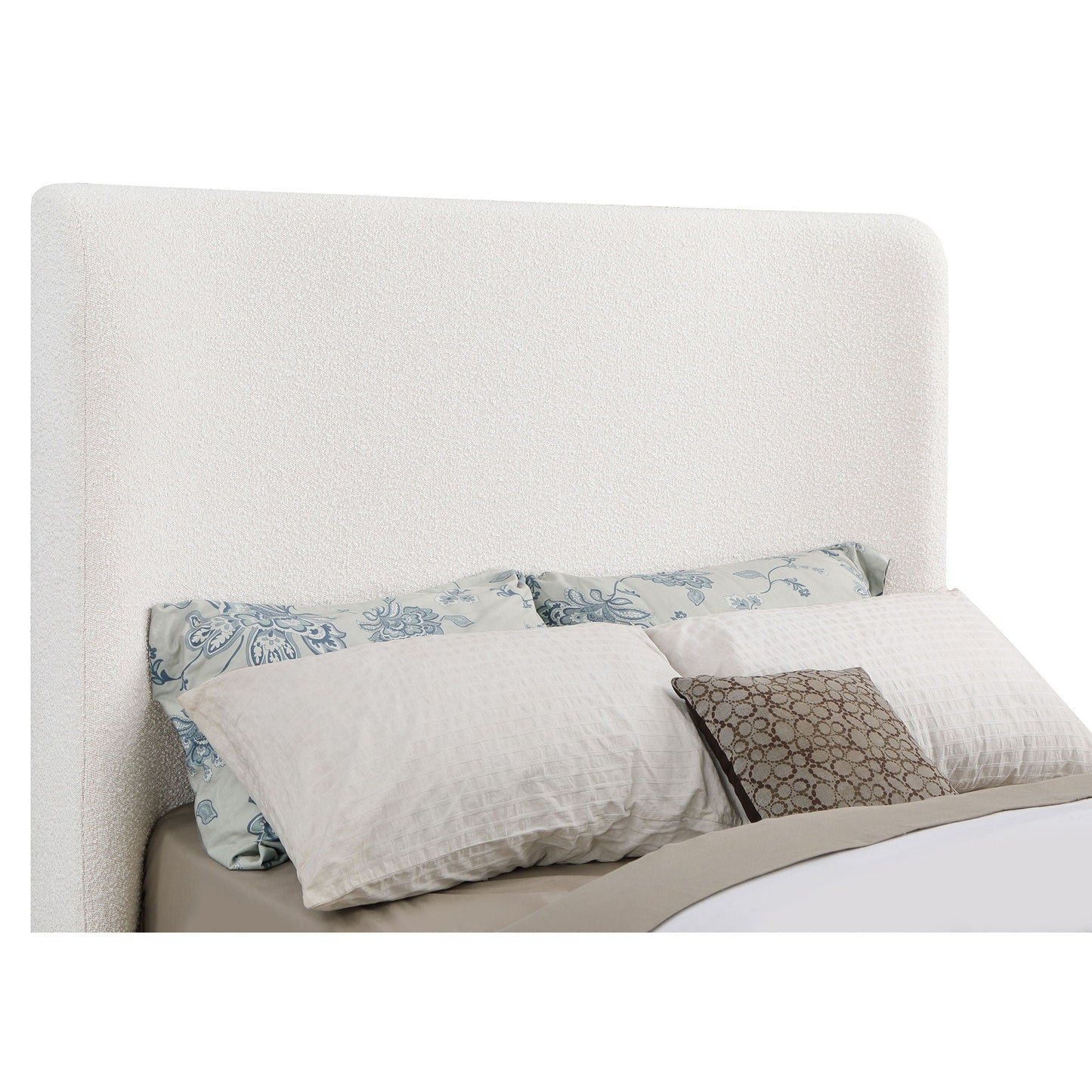 Vindra - Queen Sleigh Bed - Cream