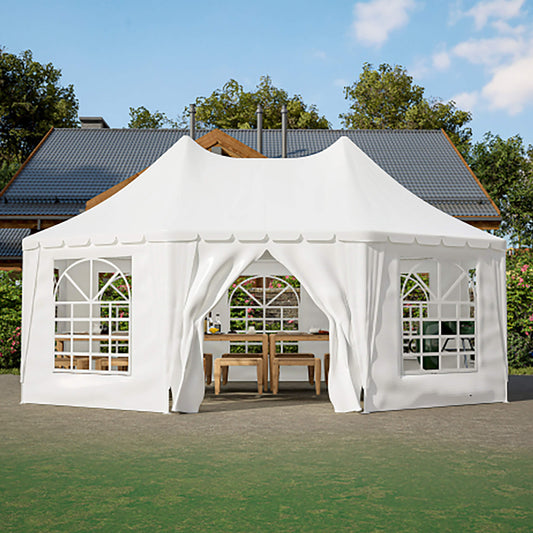 [20X15FT] Extra-Large Heavy-Duty Outdoor Waterproof Party And Wedding Tent With Steel Frame (SAK07645)