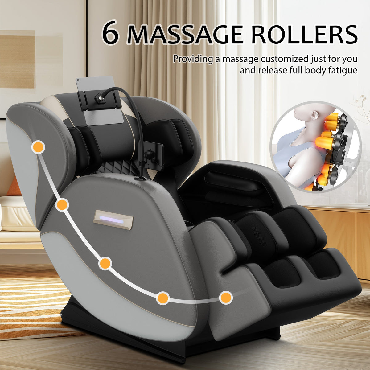 Massage Chair Recliner with Zero Gravity and Full Body Air Pressure