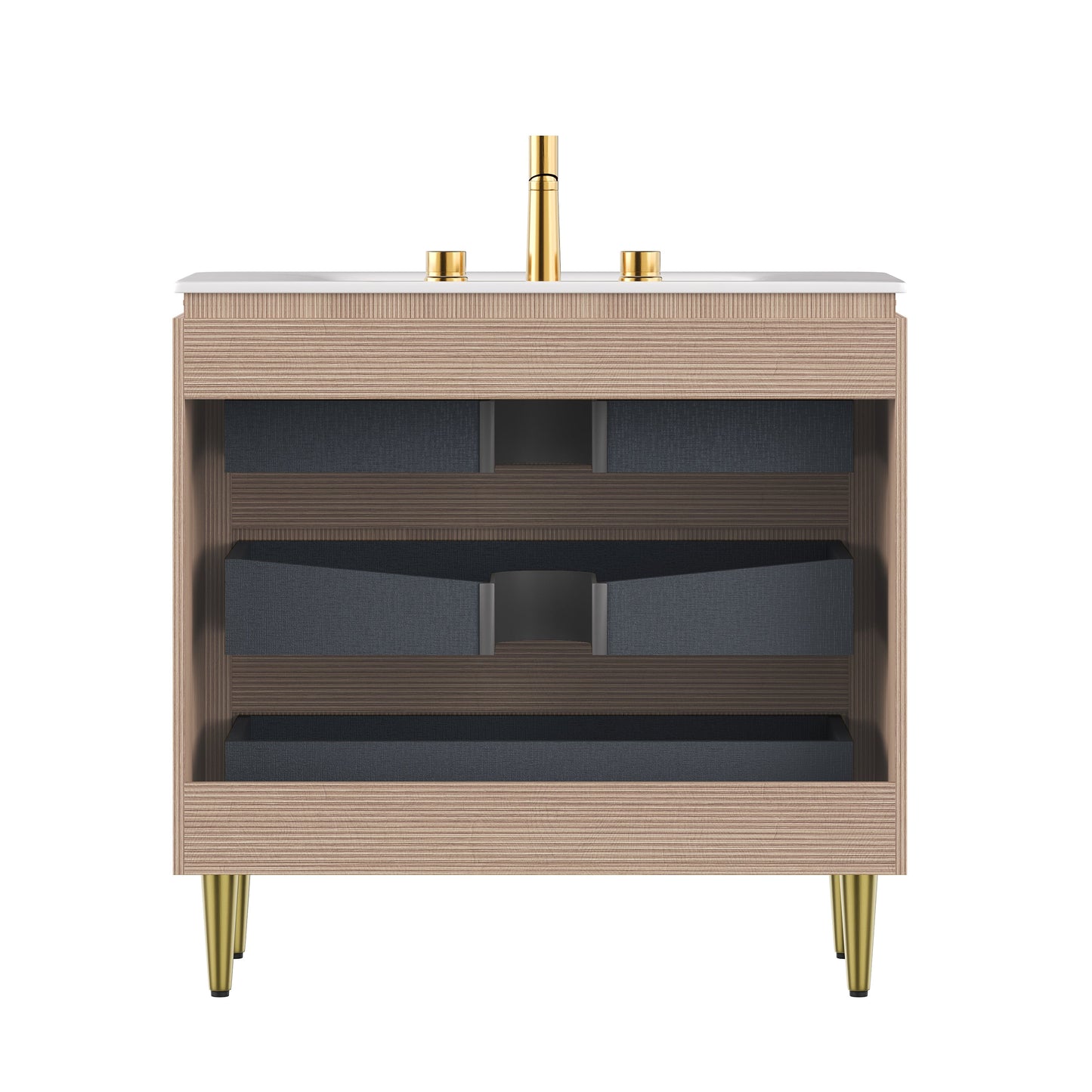 Amara 36'' Bathroom Vanity & Sink, Carrara