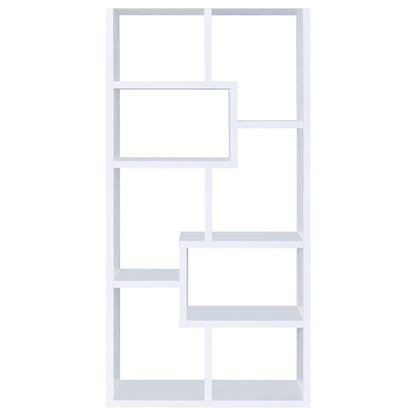 8 Shelf Geometric Bookcase
