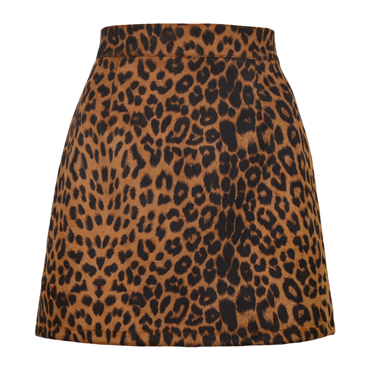Suede Wrap Mini Skirt